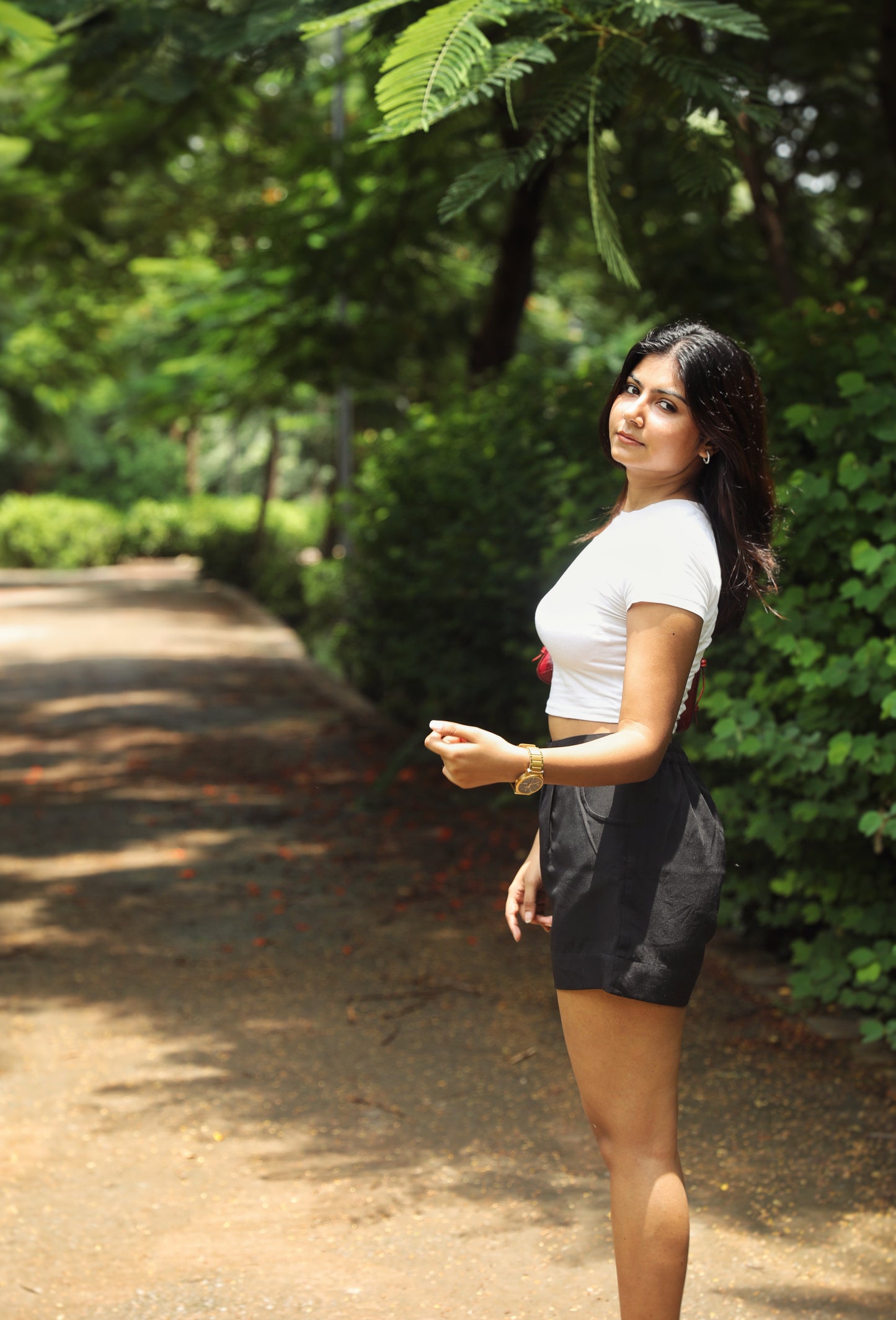 Raven - Black High waist shorts