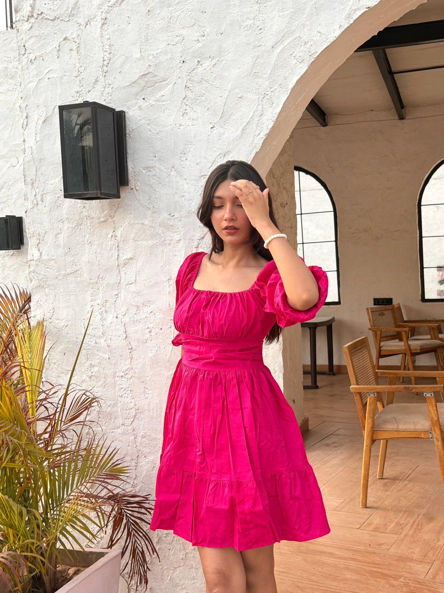 Pink Puff  Dress