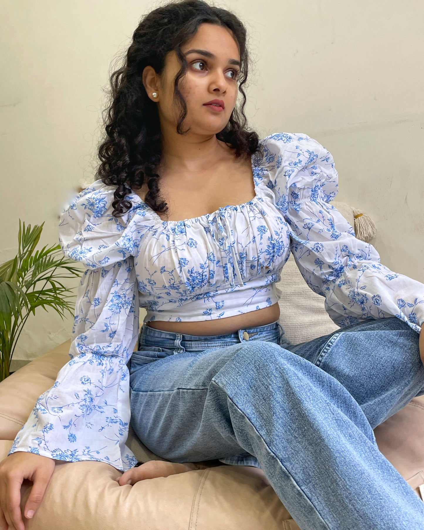 Blue Daisy Top